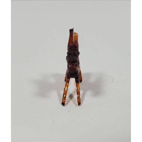 Donkey Miniature Plastic Charm Necklace Amber Color Gumball Cracker Jack - Picture 3 of 16